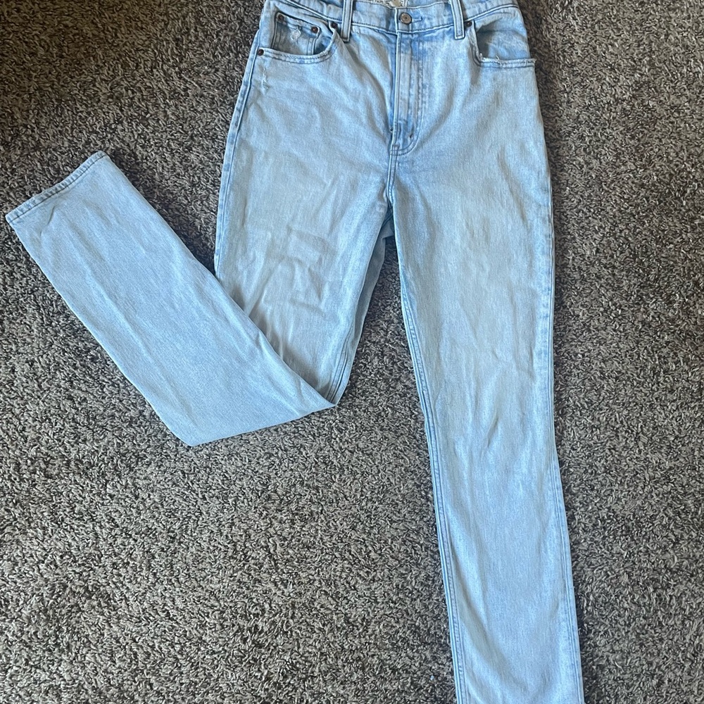 Abercrombie & Fitch Light Blue High-Rise Jeans